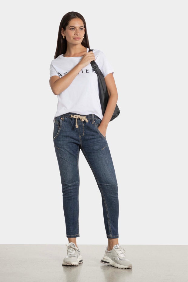 Active Jogger Ankle Jean in Blue