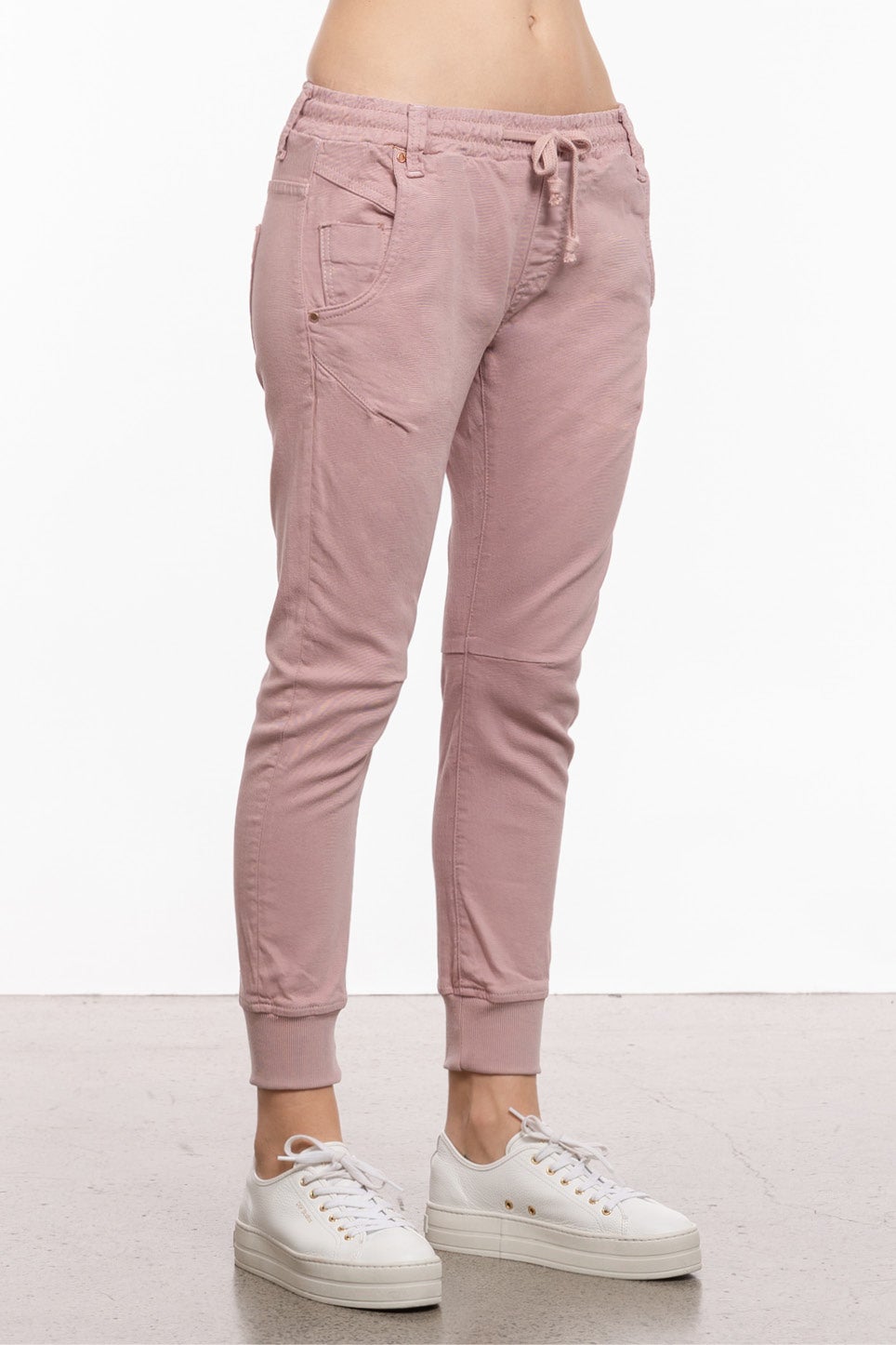 Cut Out Double Waist Band Jogger Jeans | Misspap UK