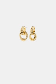 Agni Earrings in Metallic