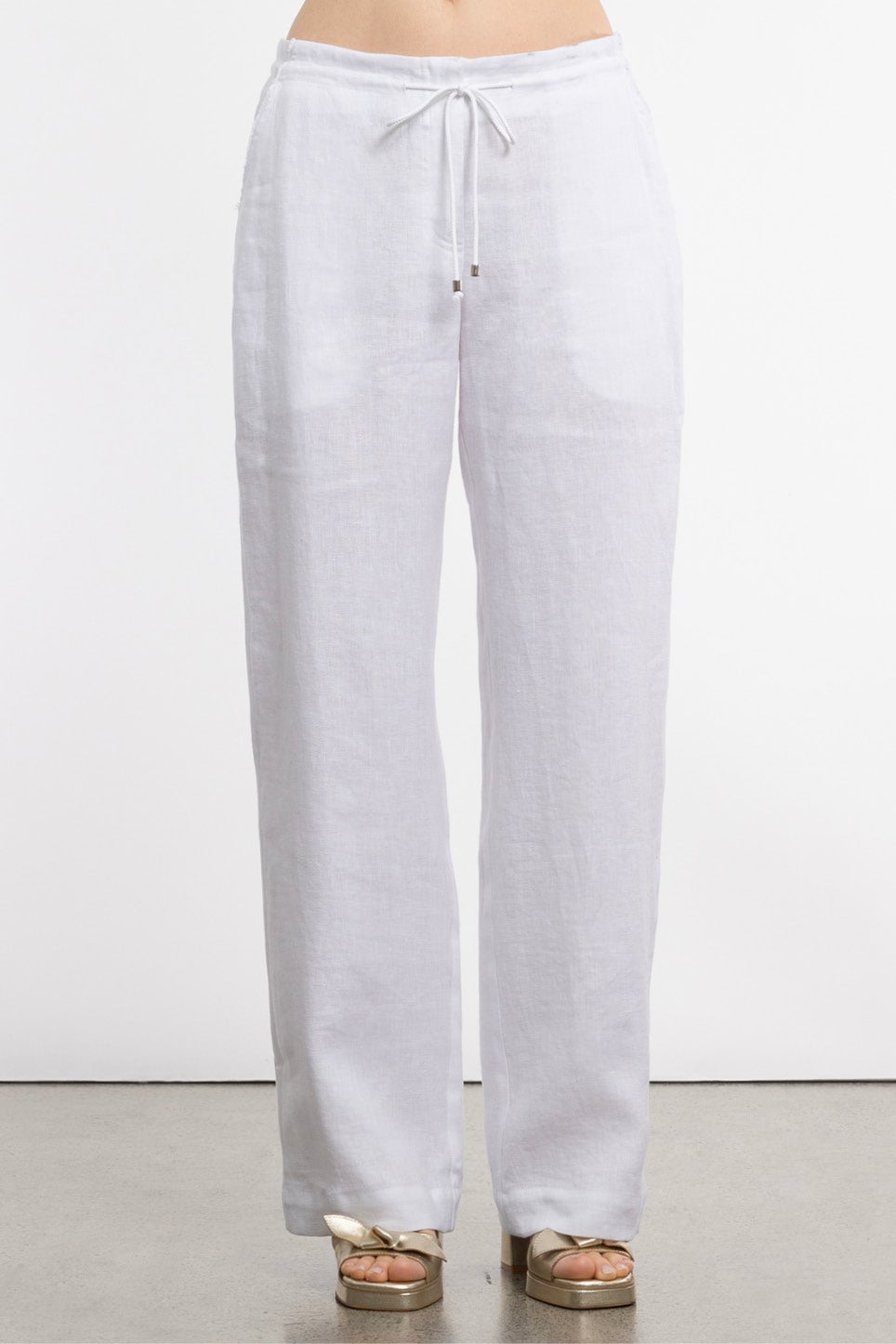 White wide sales leg beach pants