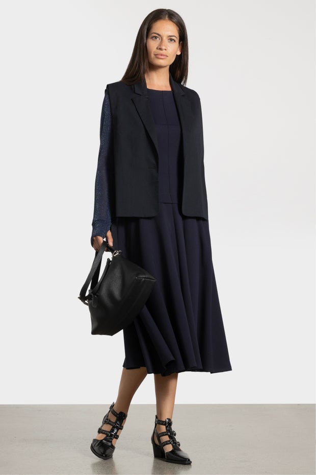 Annalise Midi Dress in Blue