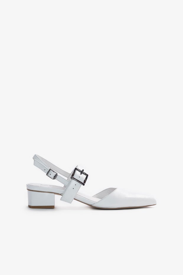 Astrid Slingback Heel in White