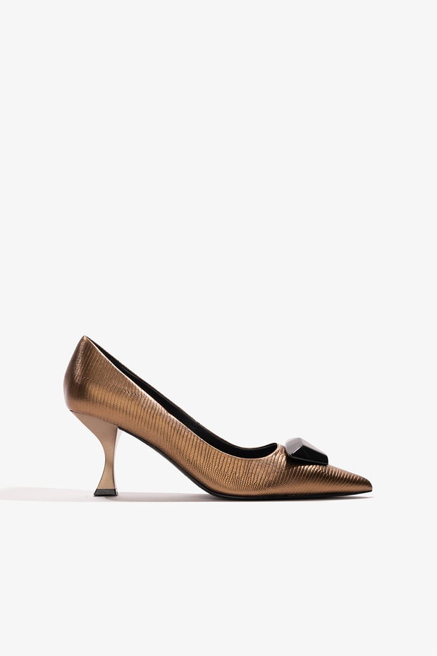 Bambi Heel in Metallic