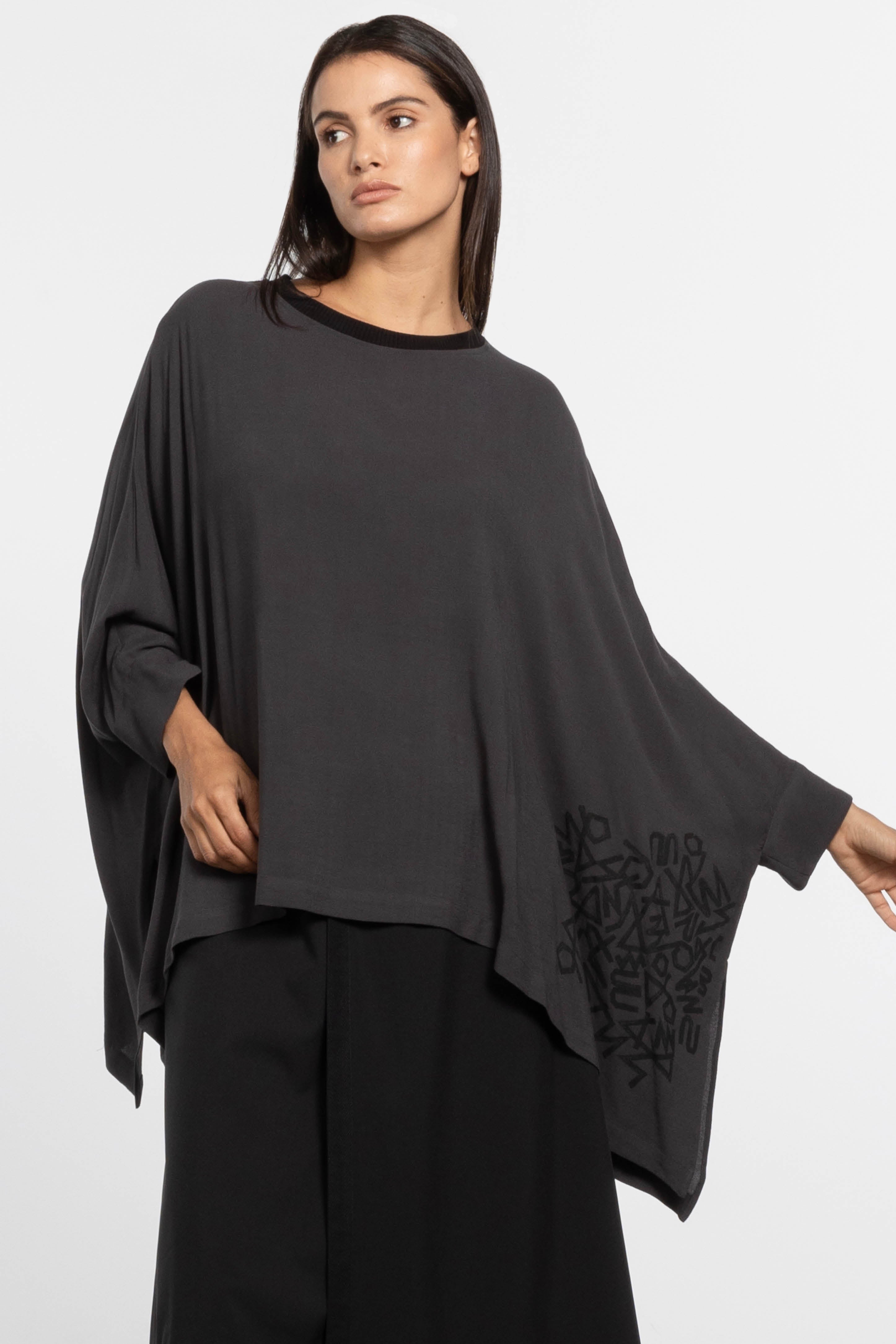 Grey batwing top outlet