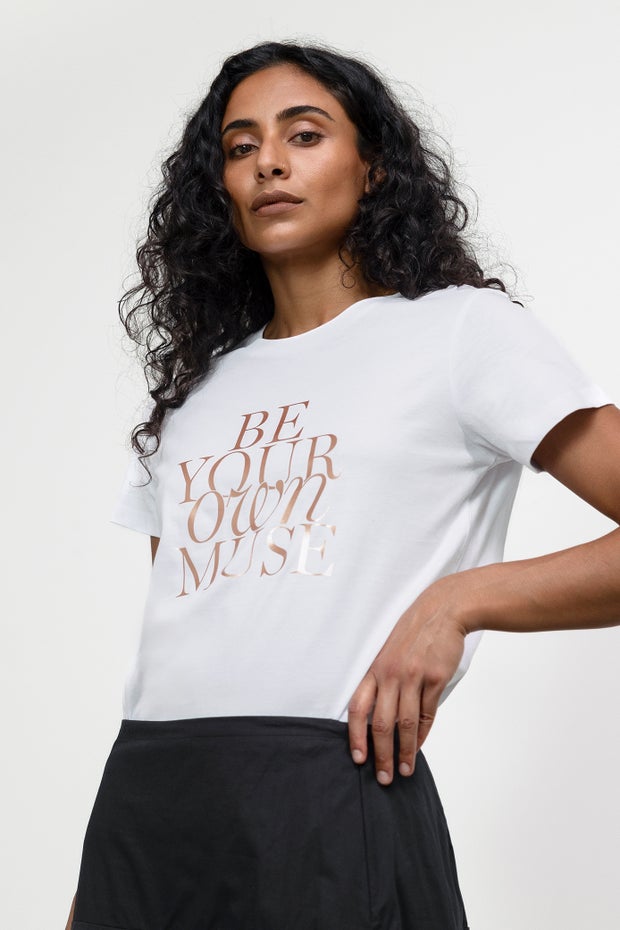Be Your Own Muse Tee in White