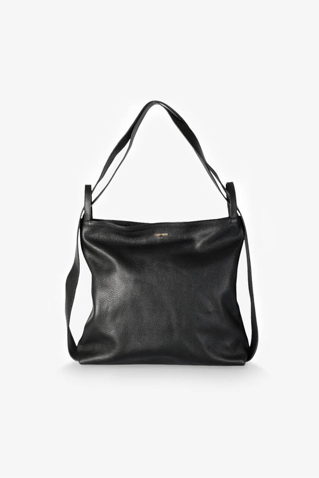 Bella 2-in-1 Convertible Backpack Tote Bag in Black