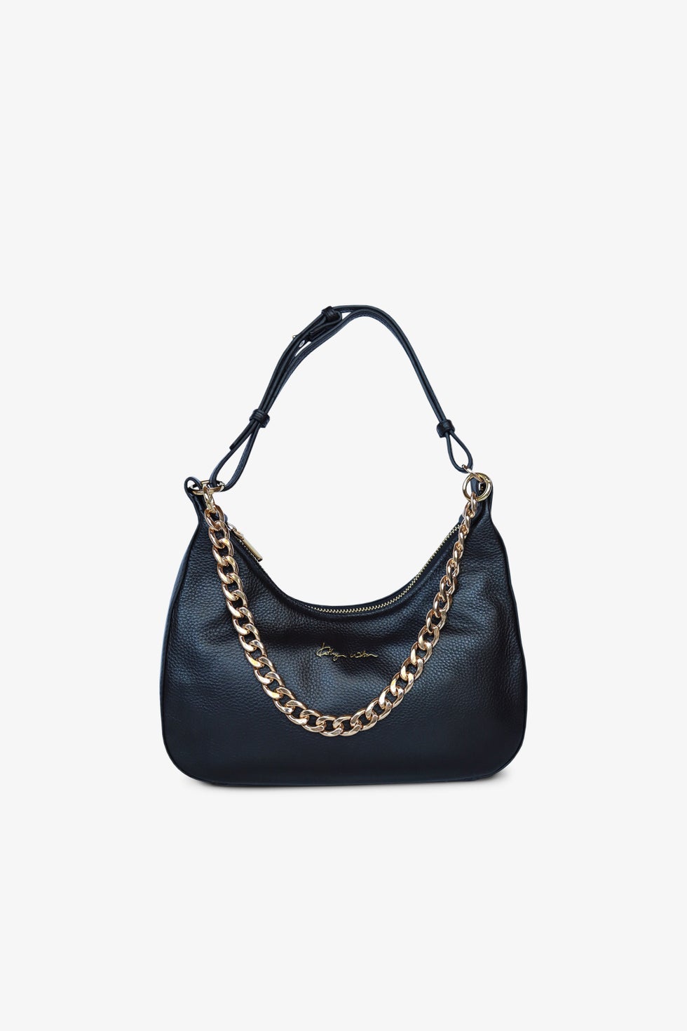 Belle Baguette Shoulder Bag in Black