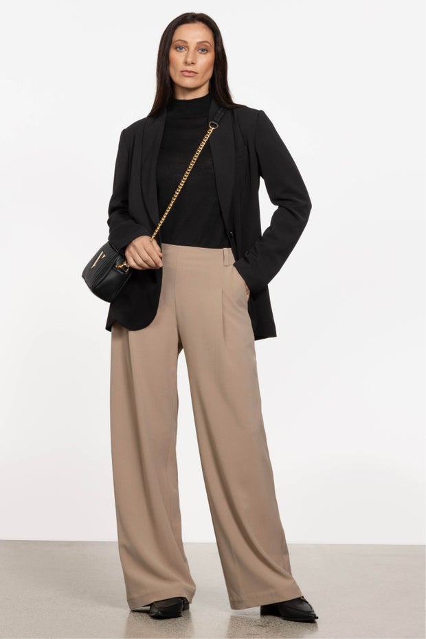 Bonnie Wide Leg Pant in Neutral