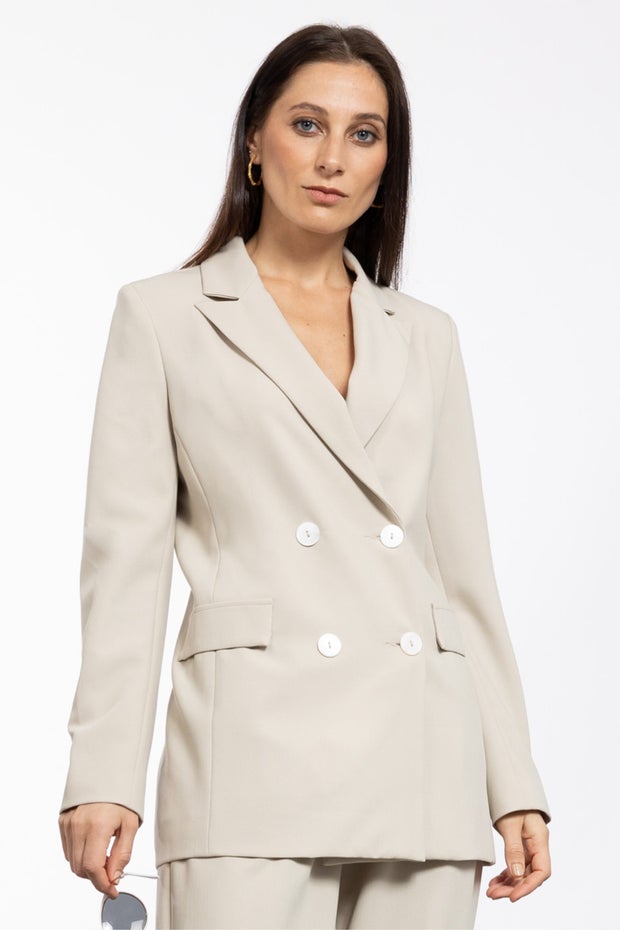 Brady Boyfriend Blazer in Brown