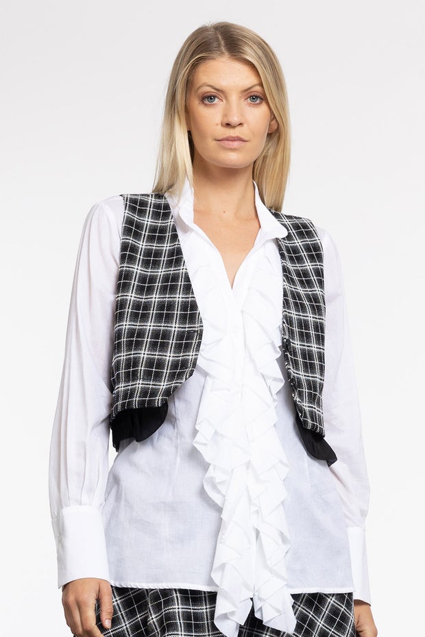 Bree Waistcoat in Check