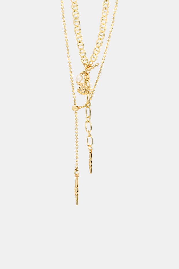 Breeze Necklace in Metallic