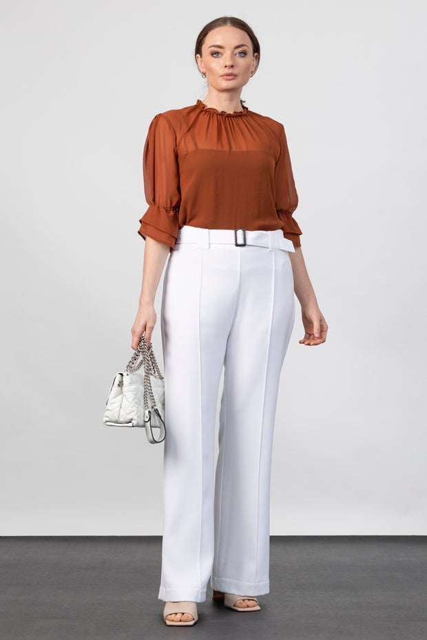 Cassy Pant in White