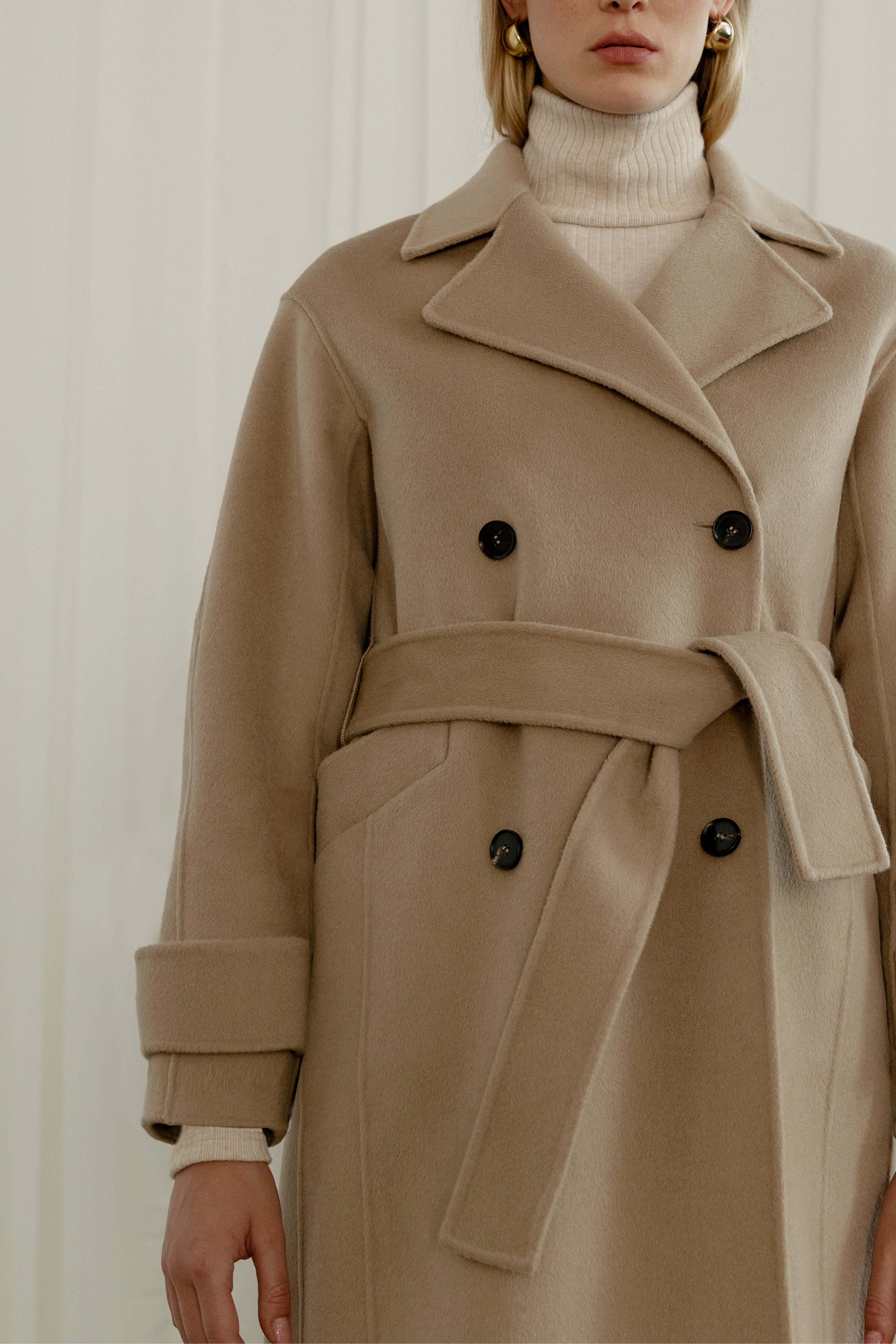 Charlotte wool blend maxi coat clearance