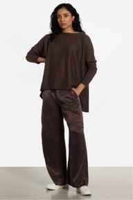 Chicago Cargo Pocket Wide Leg Pant in Brown
