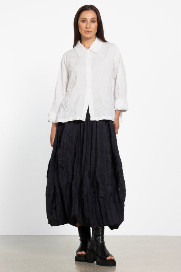 Chika Pleated Skirt in Grey