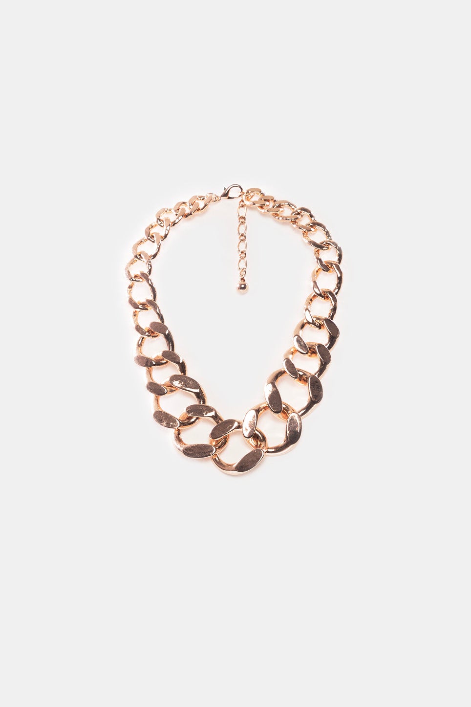 Chunky Chain Link Necklace in Metallic Repertoire