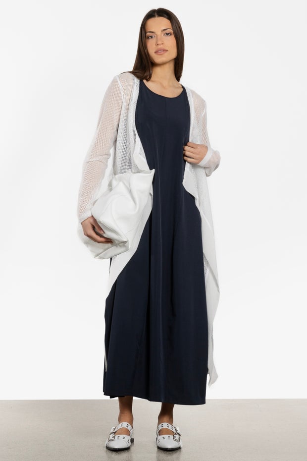 Cindy Mesh Cardi in White