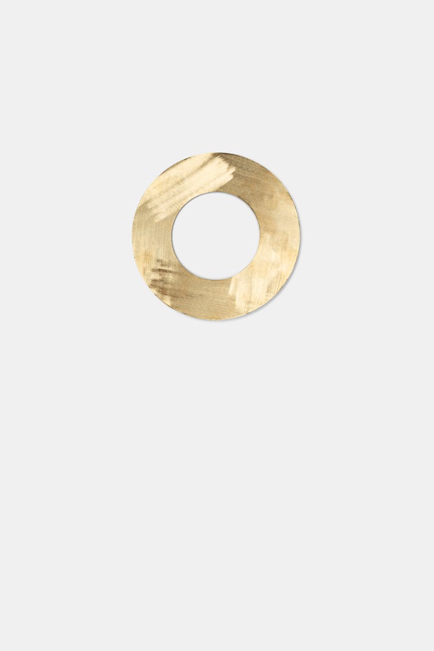 Circle Brooch in Metallic