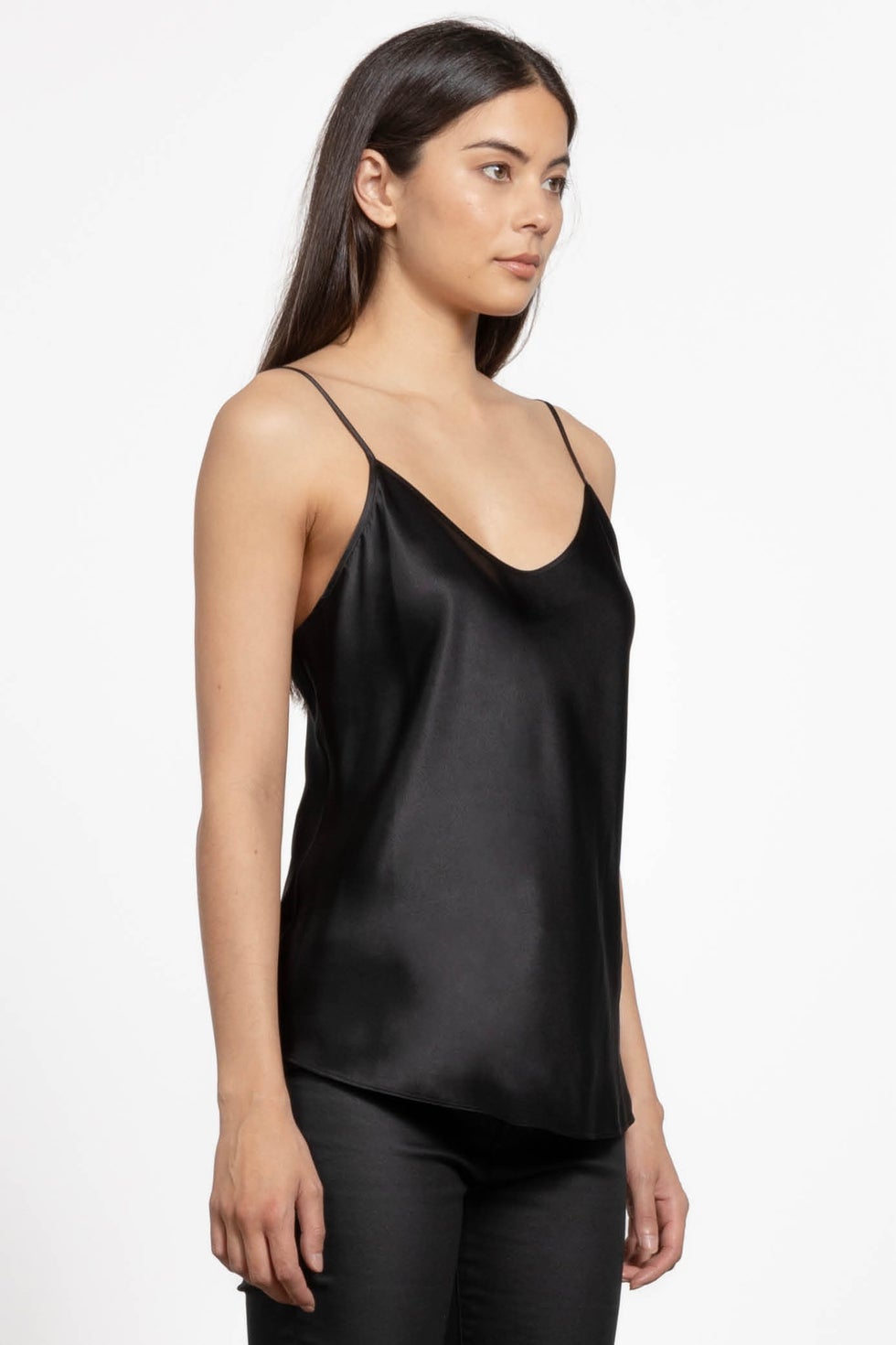 Clara Silk Cami in Black