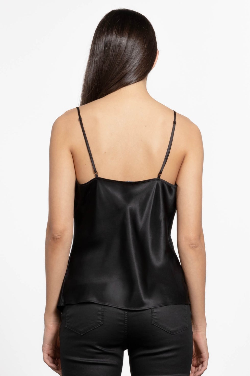 Clara Silk Cami in Black
