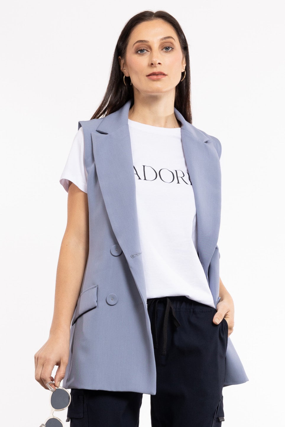 Colab Waistcoat in Blue Repertoire