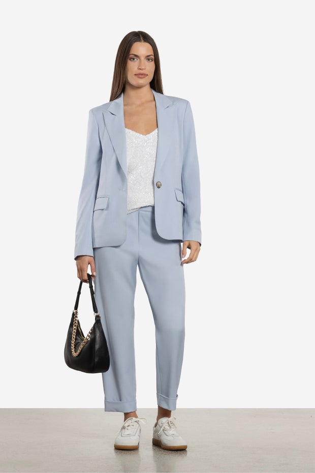 Constance Tapered Leg Pant in Blue