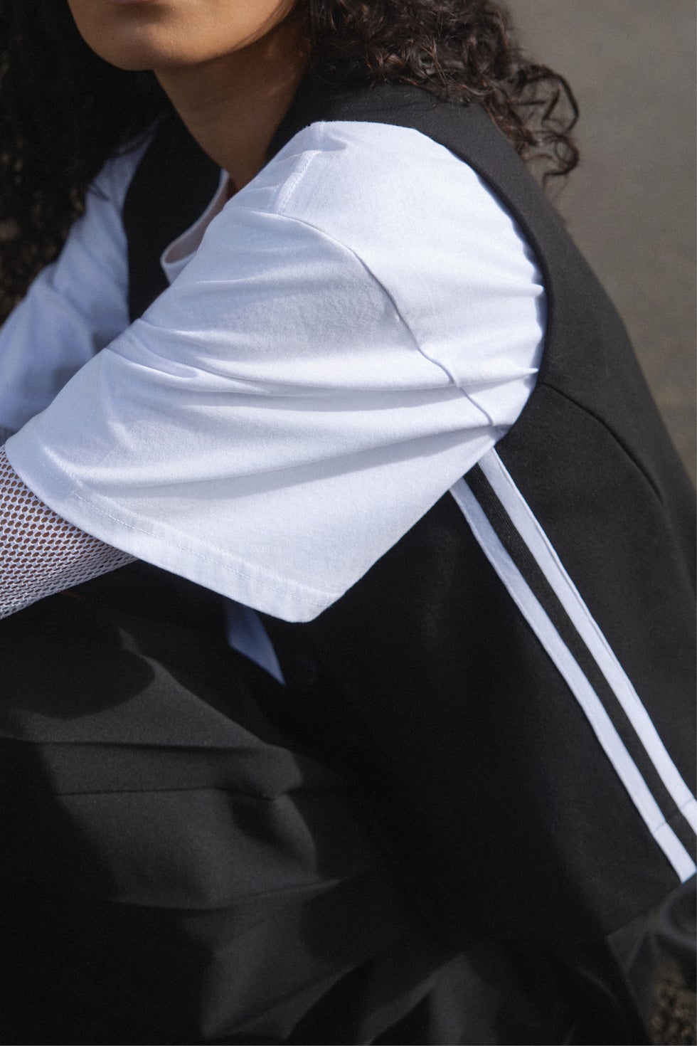Cooper Side Stripe Stretch Waistcoat in Black