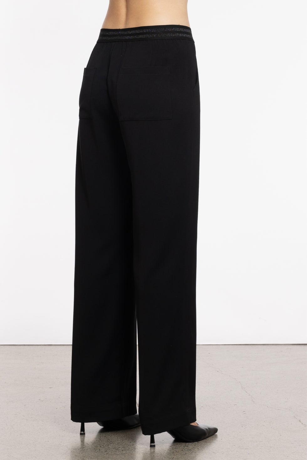Dakota Wide Leg Pant in Black