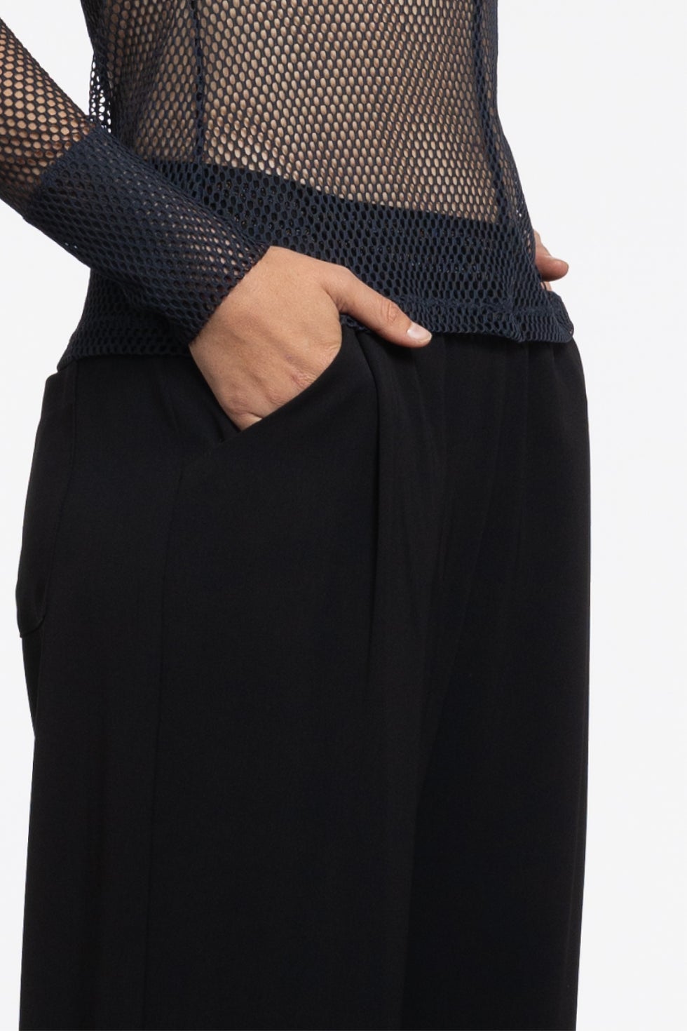 Dakota Wide Leg Pant in Black
