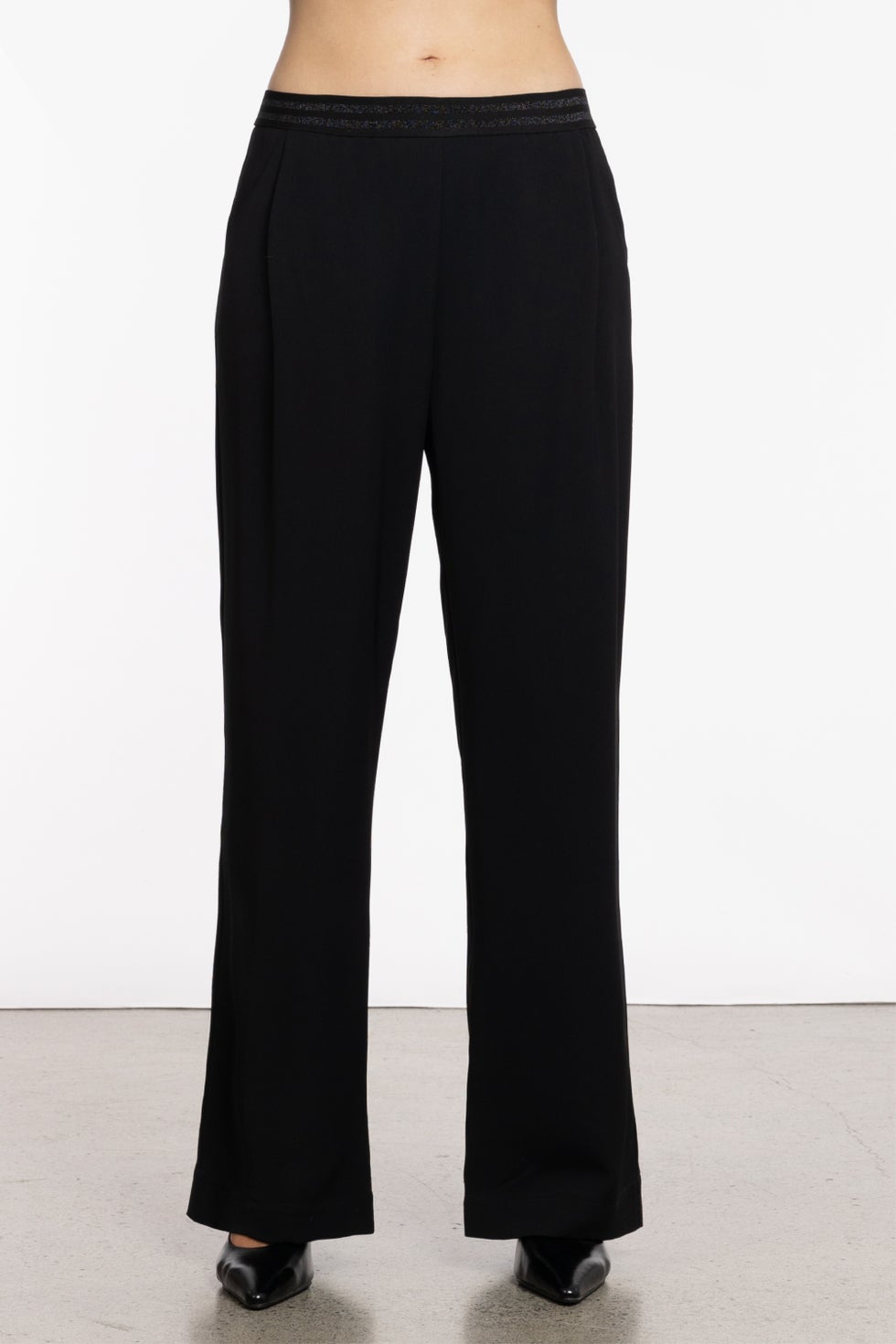 Dakota Wide Leg Pant in Black