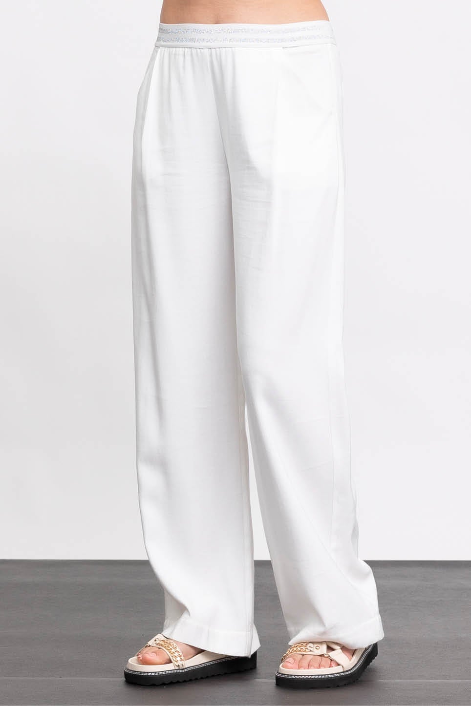 Dakota Wide Leg Pant in White