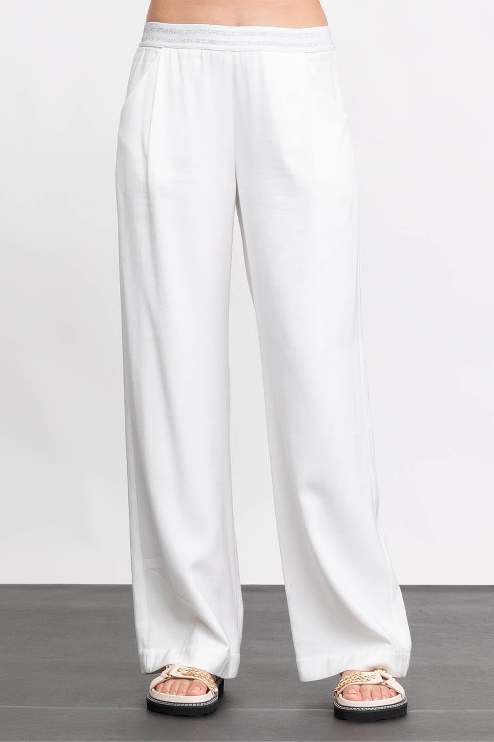 Dakota Wide Leg Pant in White