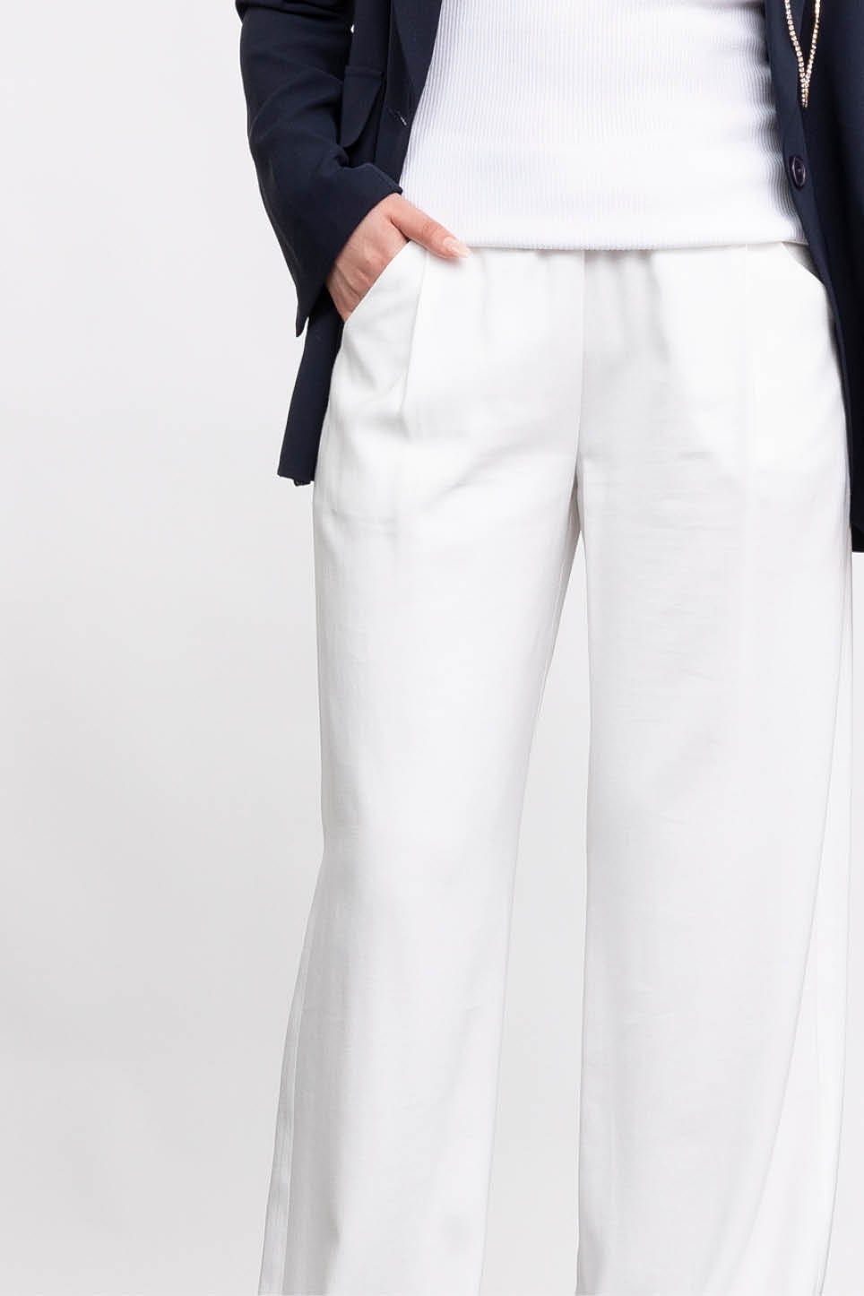 Dakota Wide Leg Pant in White