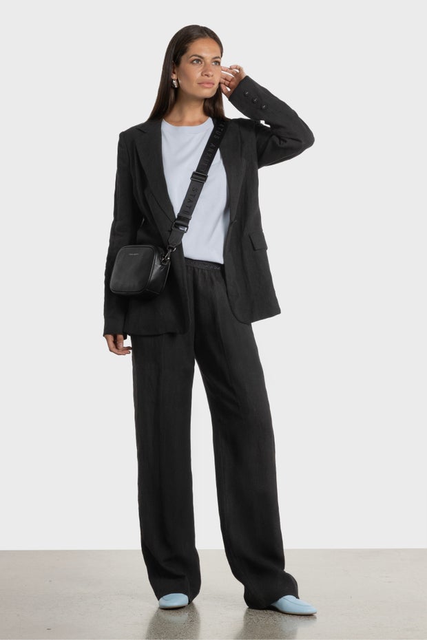 Dakota Wide Leg Pant in Black