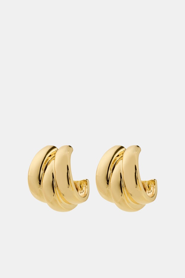 Damian Earrings in Metallic
