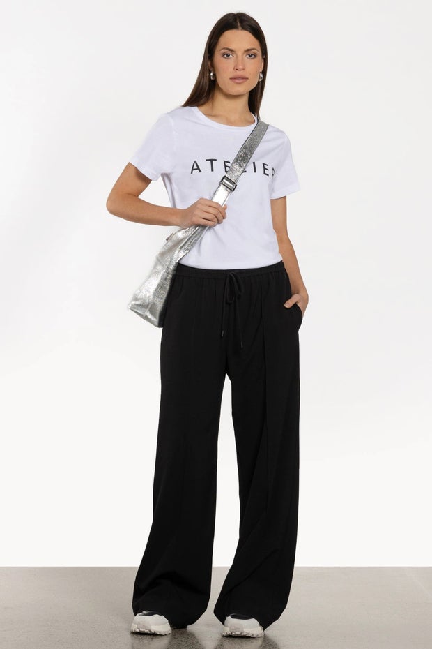 Daytona Wide Leg Pant in Black
