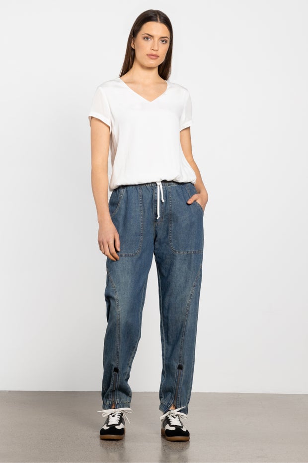 Denim Flight Pants in Blue
