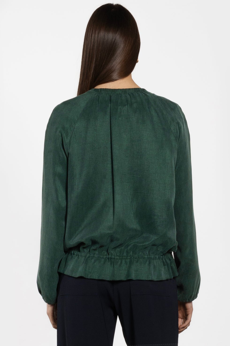 Destination Zip Front Bomber Jacket in Green