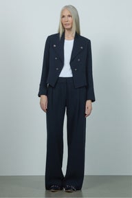 Devon Wide Leg Pant in Blue