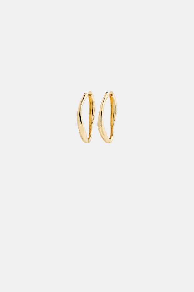 Dune Hoop Earrings in Metallic