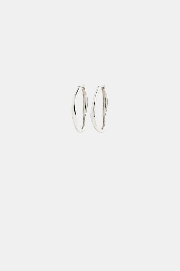 Dune Hoop Earrings in Metallic