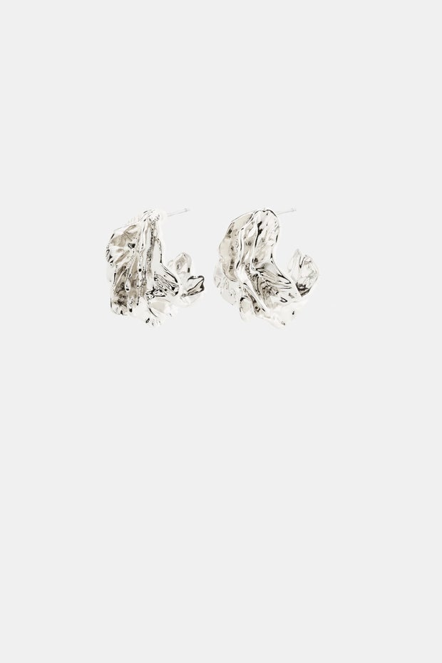 Eclipse Hoop Earrings in Metallic