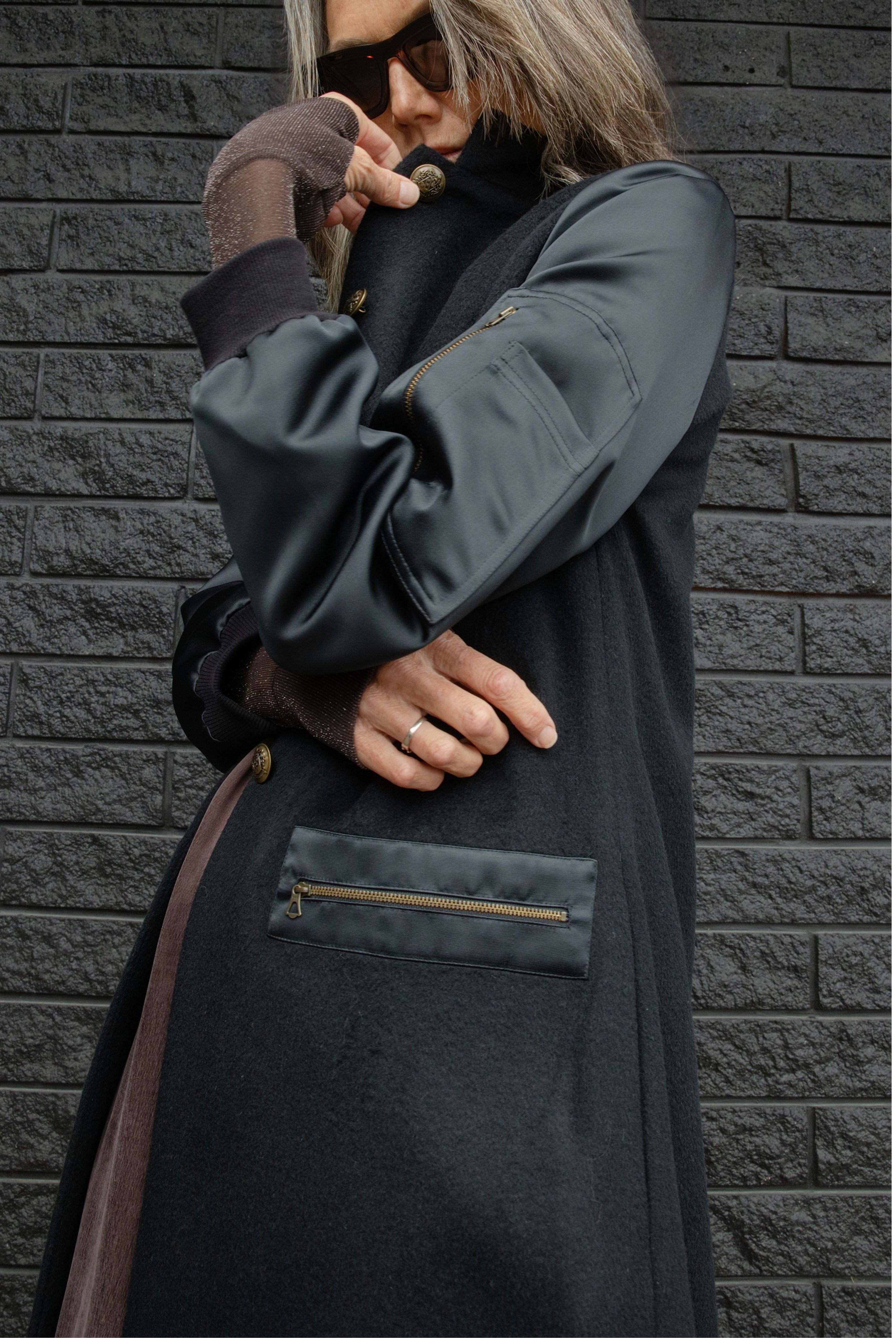 最終値下Her lip to Bruxelles Wool-Blend Coat ZW COLLECTION WOOL BLEND COAT - Black | ZARA Canada