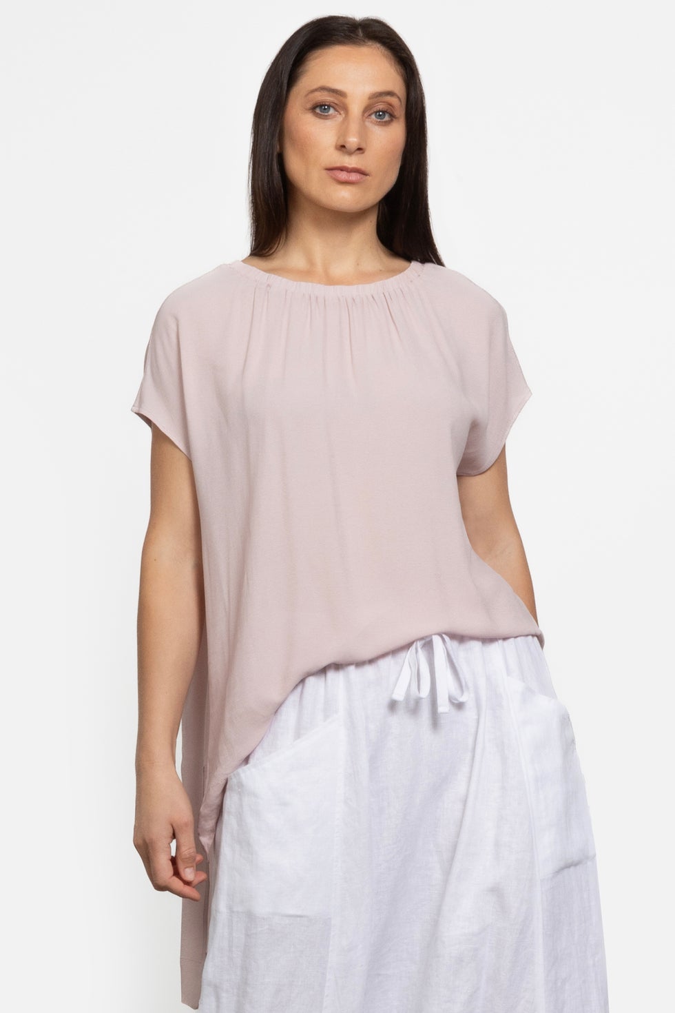 Elate High/low Top in Pink