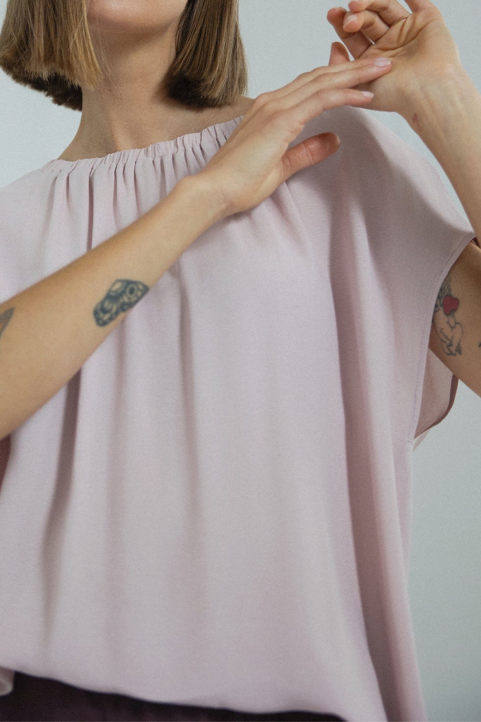 Elate High/low Top in Pink