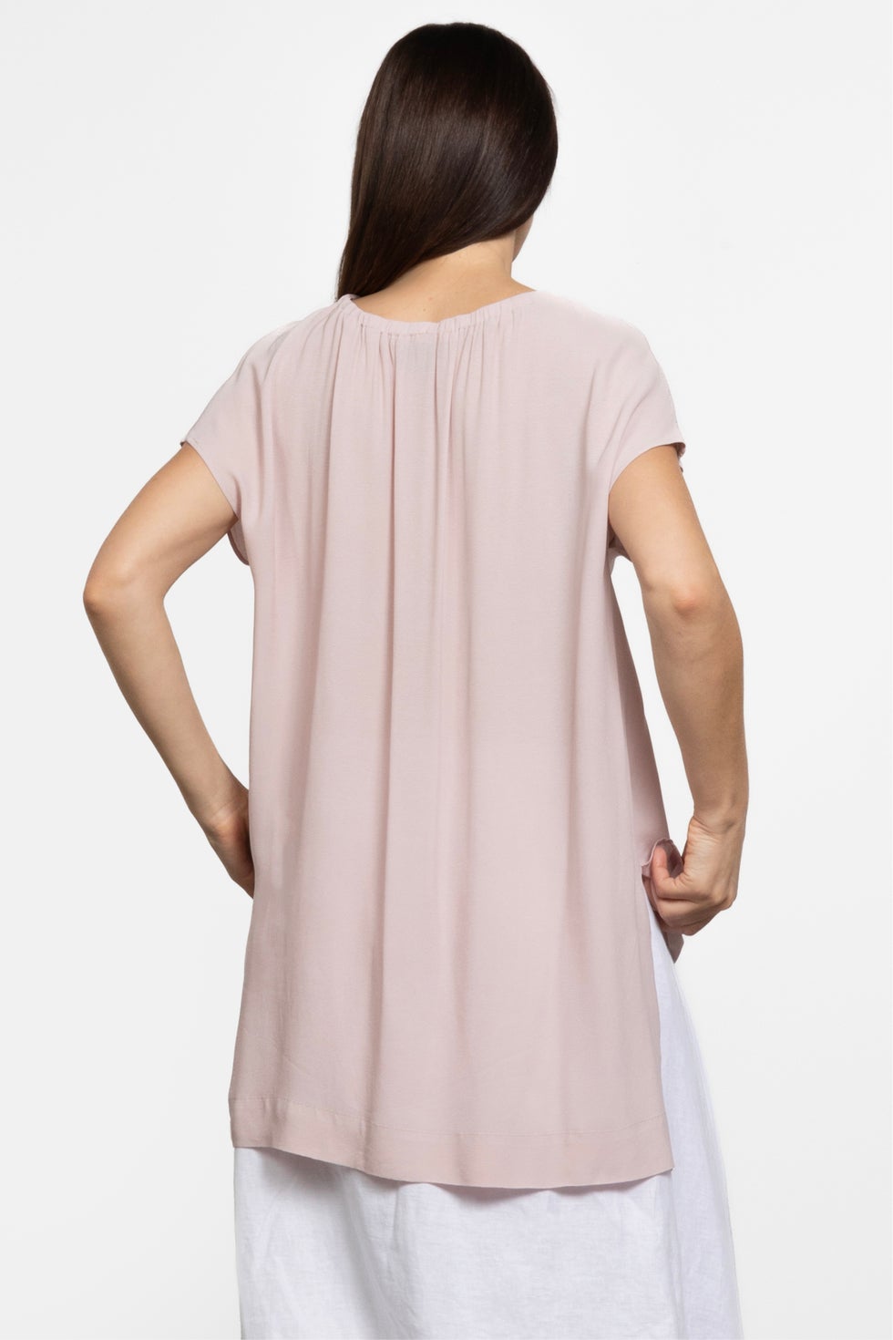 Elate High/low Top in Pink