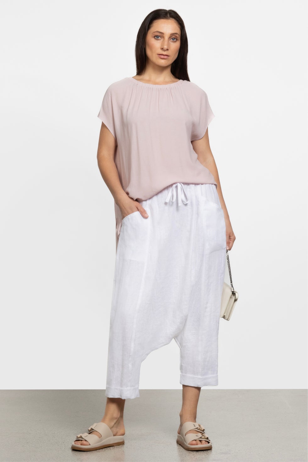 Elate High/low Top in Pink