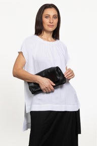 Elate High/low Top in White