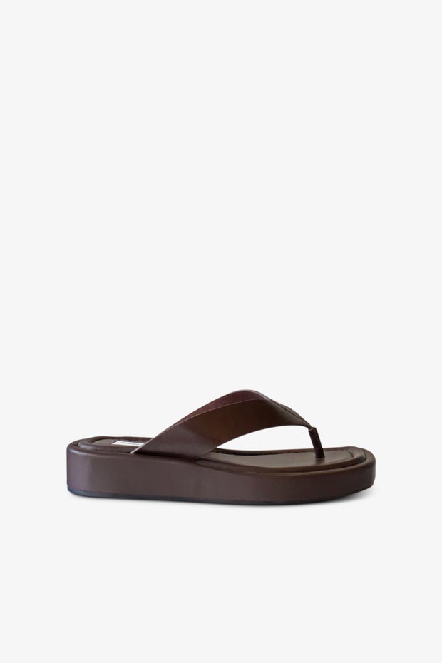 Elle Platform Sandal in Brown