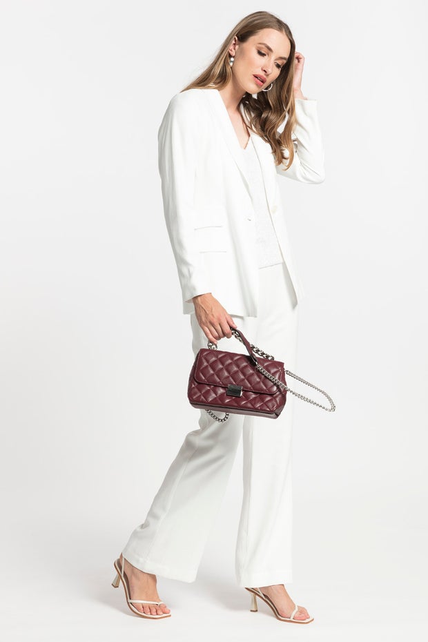 Ezra Pant in White
